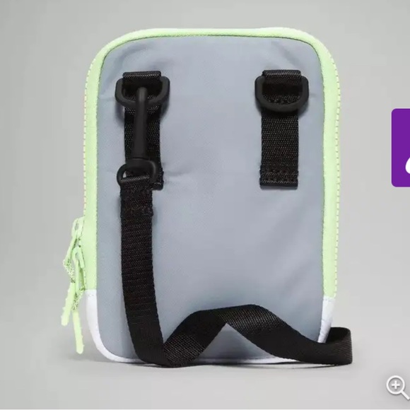 NWT Lululemon NWT Easy Access Crossbody Bag - Rhino Grey/Electric Lemon - Picture 3 of 13